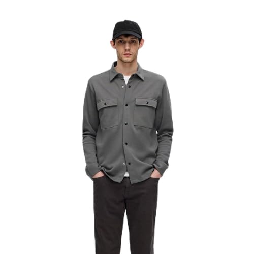SELETED HOMME Herren SLHJACKIE Sweat Jacket NOOS Hemd, Granite Grey, Large von SELETED HOMME