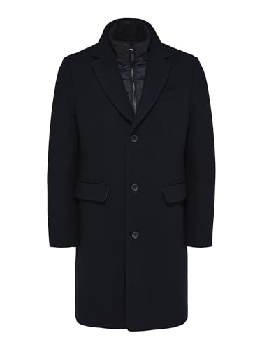 SELETED HOMME Herren SLHJOSEPH Wool Coat NOOS Langmantel, Schwarz, S von SELECTED FEMME