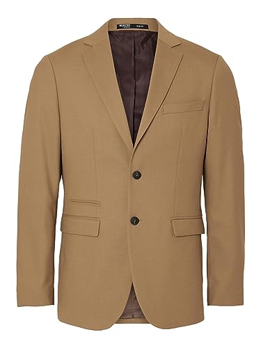 SELETED HOMME Herren SLHSLIM-Neil BLZ B NOOS Sakko, Camel, 50 von SELETED HOMME