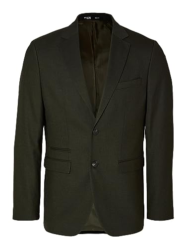 SELETED HOMME Herren SLHSLIM-Neil BLZ B NOOS Sakko, Dark Green, 46 von SELECTED HOMME