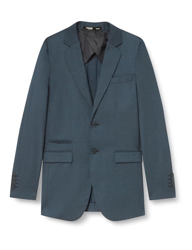 SELETED HOMME Herren SLHSLIM-Neil Blue Check BLZ Sakko, Dark Sapphire/Checks:Check, 54 von SELETED HOMME