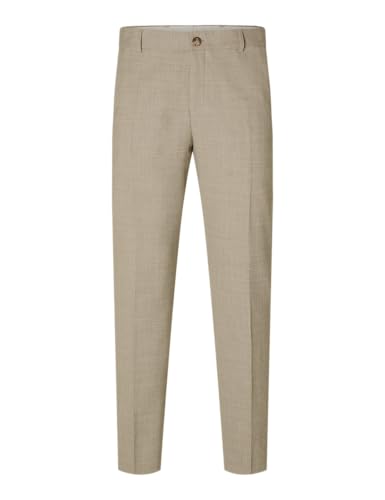 SELETED HOMME Herren SLHSLIM-Oasis Linen TRS NOOS Anzughose, Sand, 46 von SELETED HOMME