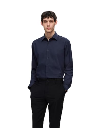 SELETED HOMME Herren SLHSLIM-Performance Shirt LS NOOS Hemd, Sky Captain, XXL von SELETED HOMME