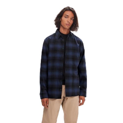 SELETED HOMME Herren SLHSLIMOWEN-Flannel Shirt LS NOOS Flanellhemd, Sky Captain/Checks:Faded, XL von SELETED HOMME