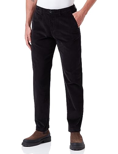 SELETED HOMME Herren SLHSTRAIGHT-Miles 196 Cord Pants W NOOS Hose, Black, 32W x 32L von SELETED HOMME