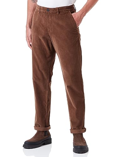 SELETED HOMME Herren SLHSTRAIGHT-Miles 196 Cord Pants W NOOS Hose, Dark Earth, 30W x 34L von SELETED HOMME