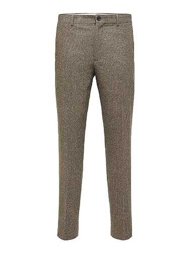 SELECTED HOMME Herren Slhslim-adrian Trs B Noos, Brownie, 50 von SELETED HOMME