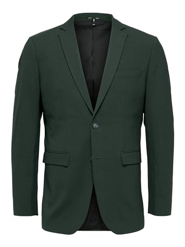 SELETED HOMME Men's SLHSLIM-Elon BLZ Flex B NOOS Sakko, Dark Green, 50 von SELETED HOMME