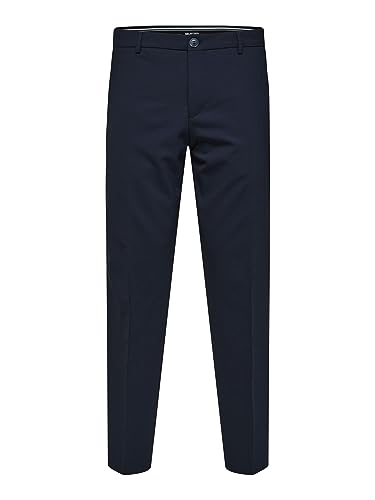 SELETED HOMME Men's SLHSLIM-Elon TRS Flex B NOOS Anzughose, Navy Blazer, 48 von SELETED HOMME