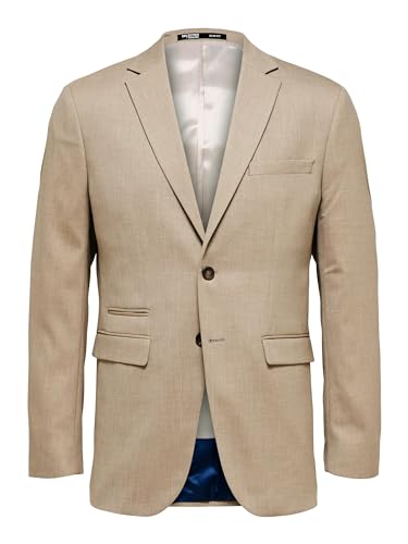 SELETED HOMME Men's SLHSLIM-Neil BLZ B NOOS Sakko, Sand, 44 von SELECTED HOMME