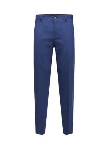SELETED HOMME Men's SLHSLIM-Neil TRS B NOOS Anzughose, Blue Depths, 50 von SELETED HOMME