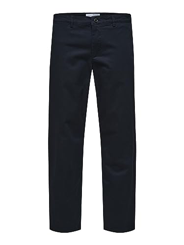 SELETED HOMME Men's SLHSTRAIGHT-New Miles 196 Flex Pants W N Chino, Dark Sapphire, 36/34 von SELECTED HOMME