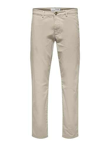 Selected Homme Herren Slh175-slim New Miles Flex Pant Noos Chinohose, Moonstruck, 32W / 32L EU Selected Homme Herren Slh175-slim New Miles Flex Pant Noos Chinohose, Moonstruck, 32W / 32L EU von SELETED HOMME