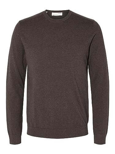 SELETED HOMME Herren SLHBERG Crew Neck NOOS Pullover, Demitasse/Detail:Melange, XX-Large von SELETED HOMME