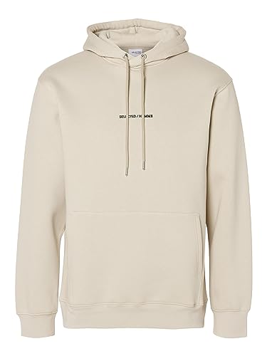 SELETED HOMME SLHHANKIE Logo Hood Sweat NOOS von SELETED HOMME