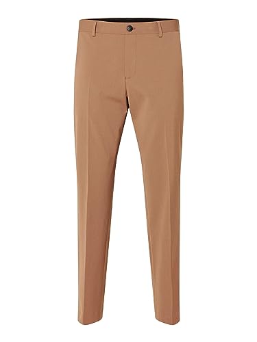 SELETED HOMME Herren Slhslim-Liam TRS Flex Noos Anzughose, Camel, 48 EU von SELECTED HOMME