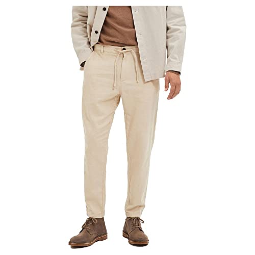 Selected Homme Herren Slh172-slimtape Brody Linen Pant Noos Chinohose, Incense/Detail:Mixed W. Oatmeal, XXL EU Selected Homme Herren Slh172-slimtape Brody Linen Pant Noos Chinohose, Incense/Detail:Mixed W. Oatmeal, XXL EU von SELETED HOMME