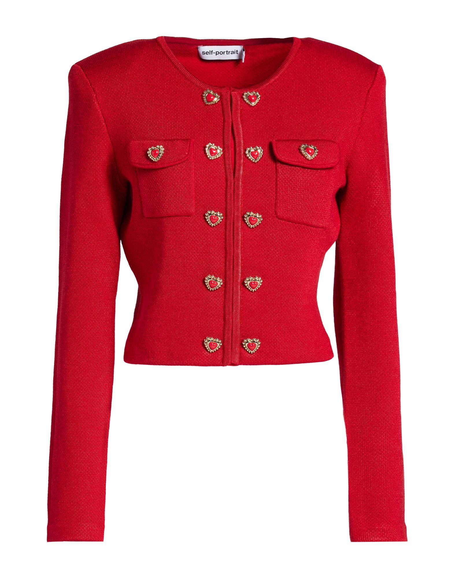 SELF-PORTRAIT Jacke & Anorak Damen Rot von SELF-PORTRAIT