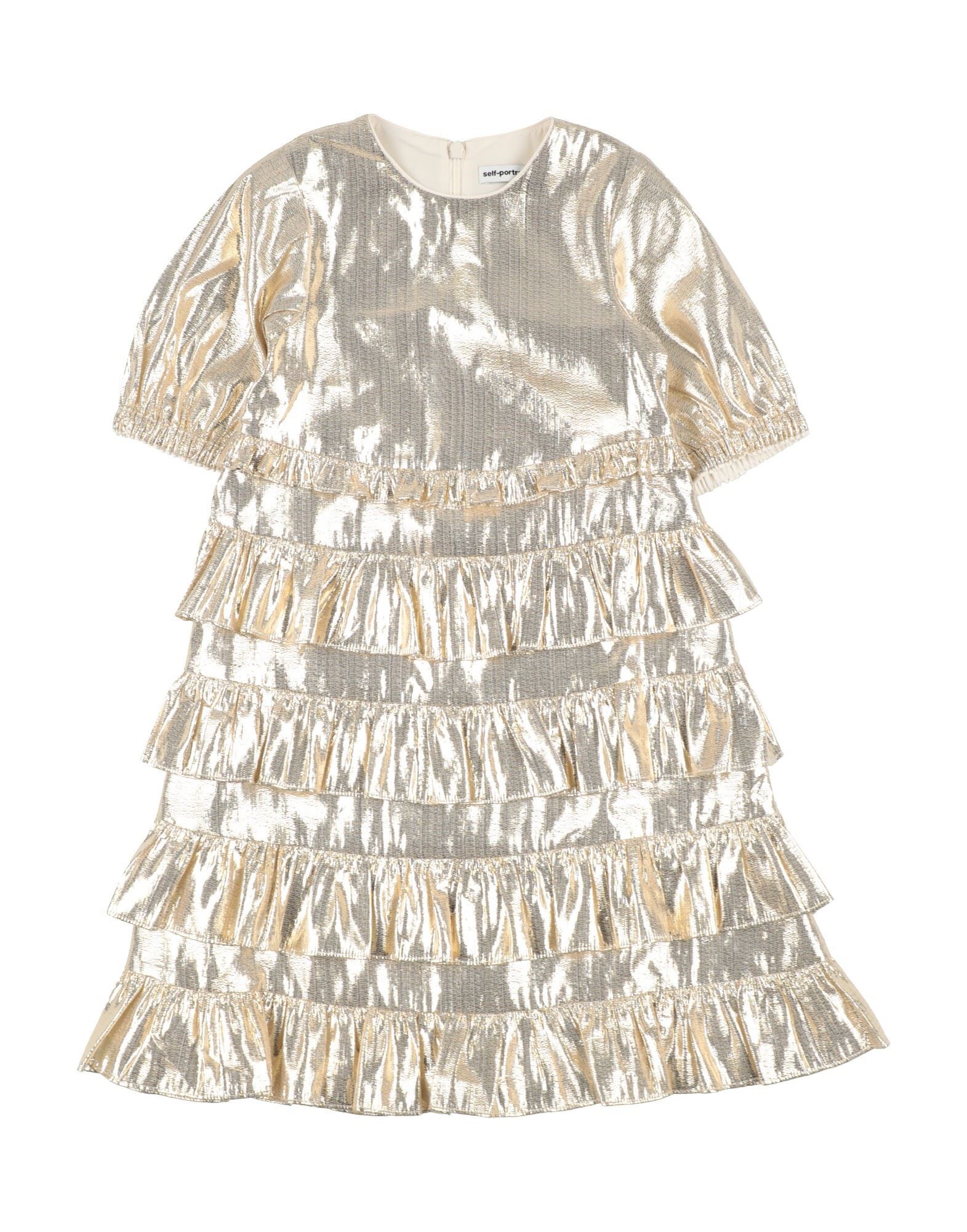 SELF-PORTRAIT Kinderkleid Kinder Platin von SELF-PORTRAIT