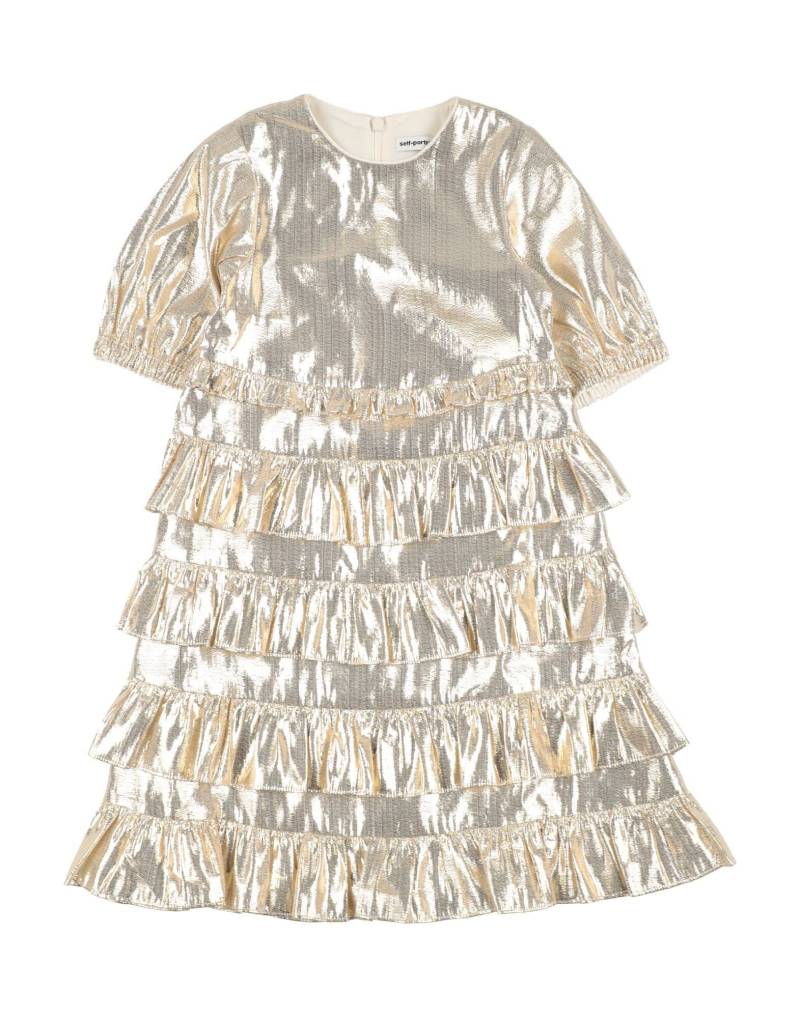 SELF-PORTRAIT Kinderkleid Kinder Platin von SELF-PORTRAIT