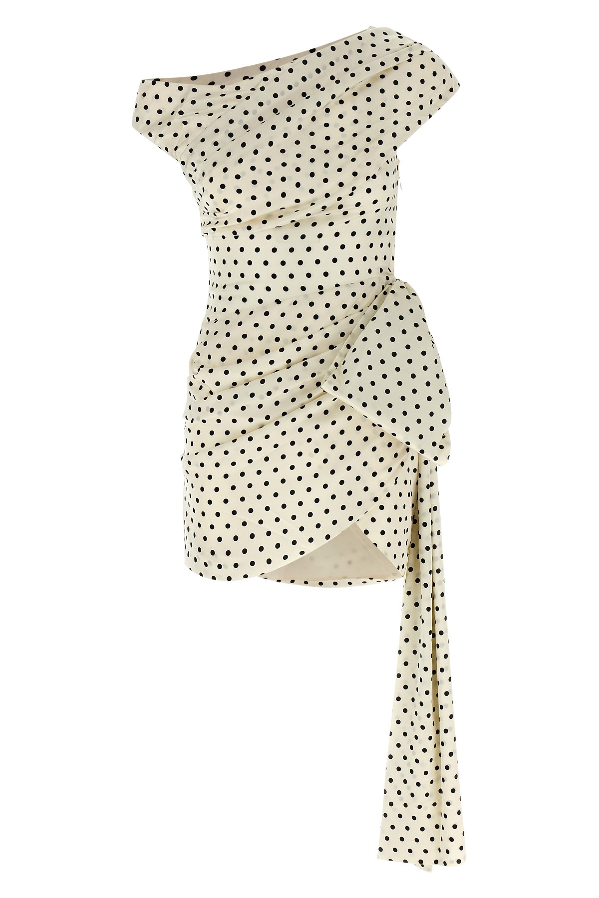 SELF PORTRAIT Kleid "Polka Dot Satin Tie Side Mini" von SELF PORTRAIT