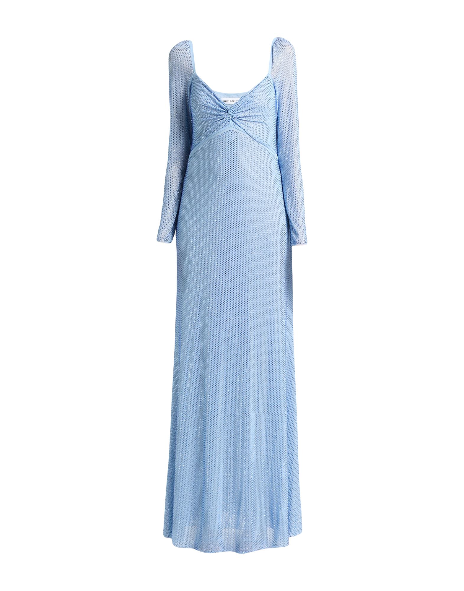 SELF-PORTRAIT Maxi-kleid Damen Hellblau SELF-PORTRAIT Maxi-kleid Damen Hellblau von SELF-PORTRAIT