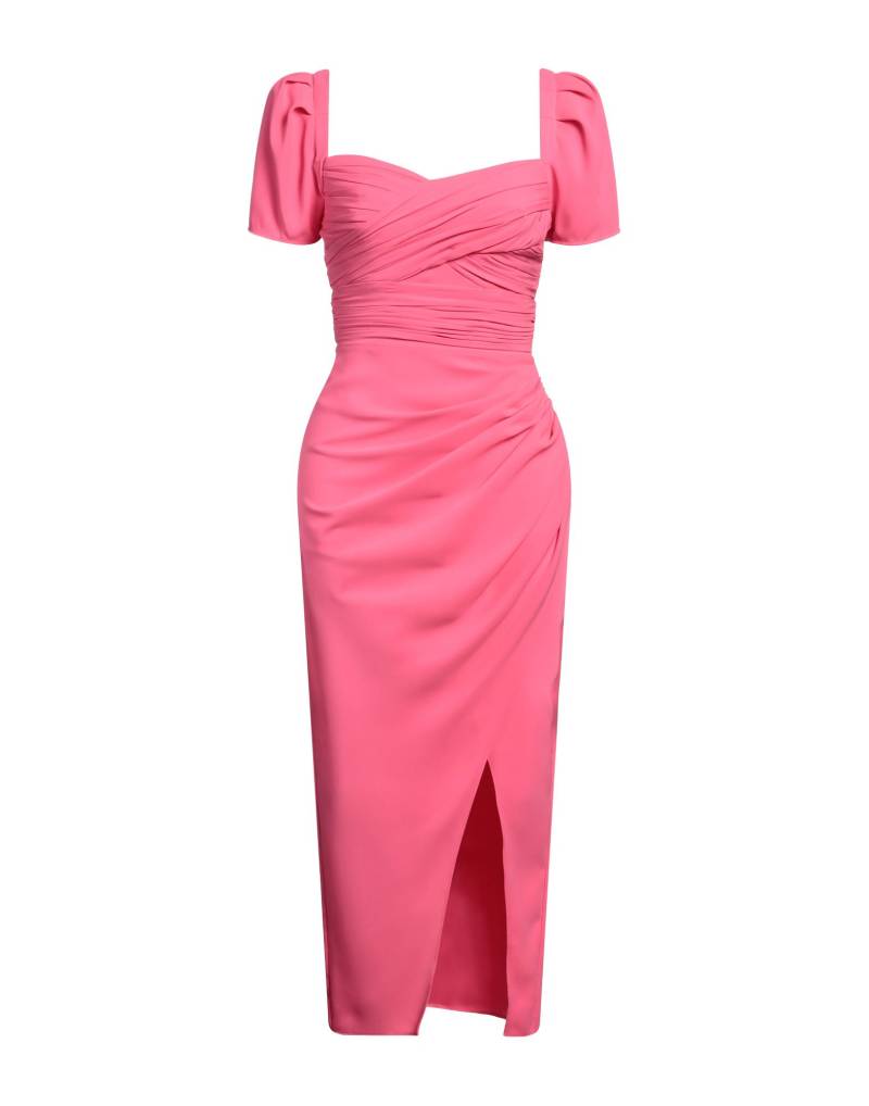 SELF-PORTRAIT Midi-kleid Damen Fuchsia von SELF-PORTRAIT