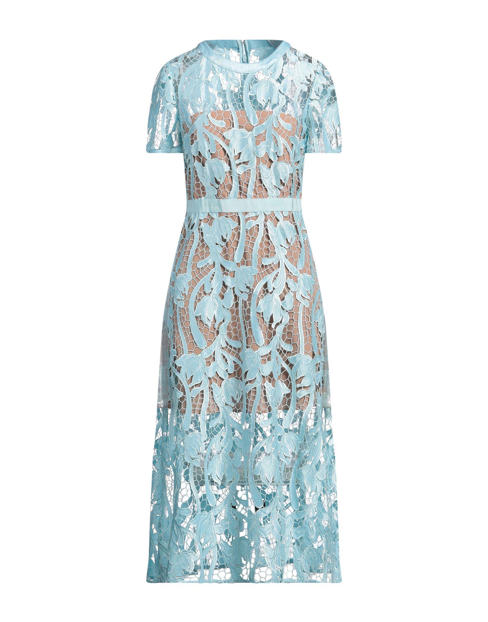 SELF-PORTRAIT Midi-kleid Damen Himmelblau von SELF-PORTRAIT