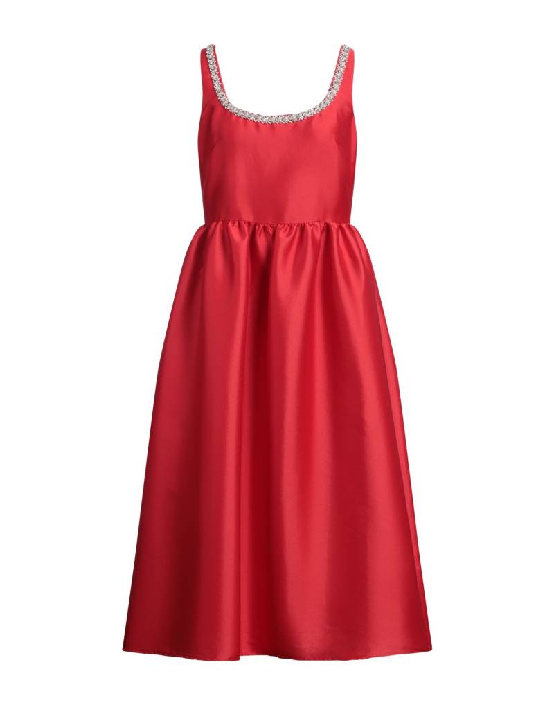 SELF-PORTRAIT Midi-kleid Damen Rot von SELF-PORTRAIT