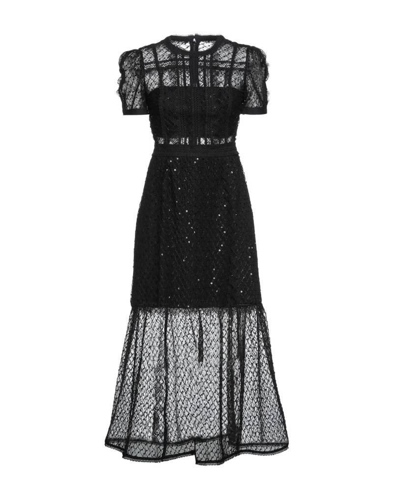 SELF-PORTRAIT Midi-kleid Damen Schwarz von SELF-PORTRAIT