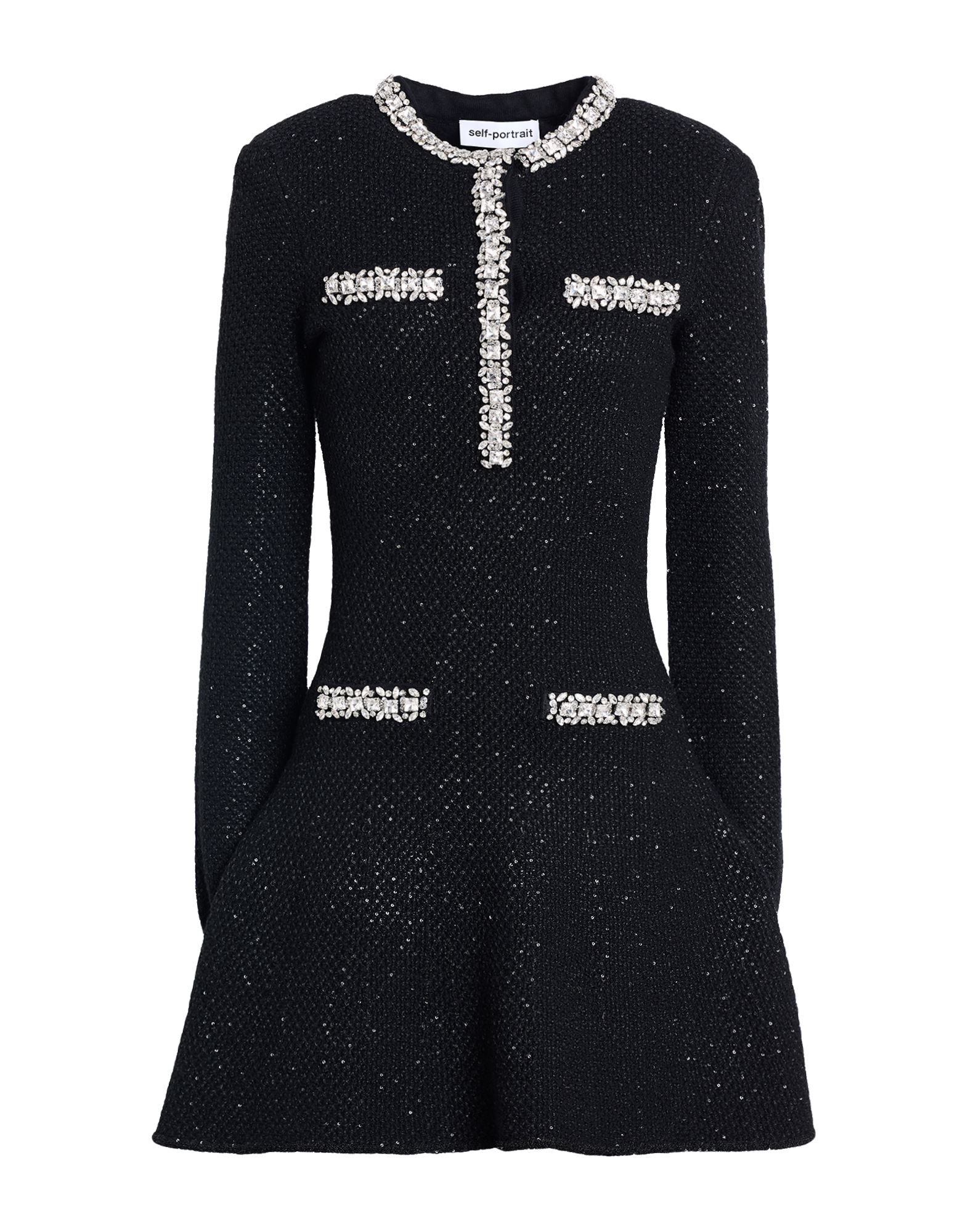 SELF-PORTRAIT Mini-kleid Damen Schwarz SELF-PORTRAIT Mini-kleid Damen Schwarz von SELF-PORTRAIT