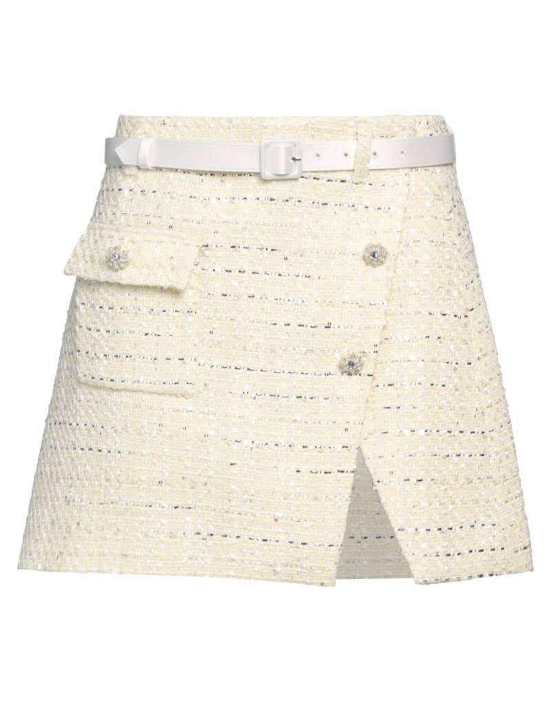 SELF-PORTRAIT Minirock Damen Pastellgelb von SELF-PORTRAIT