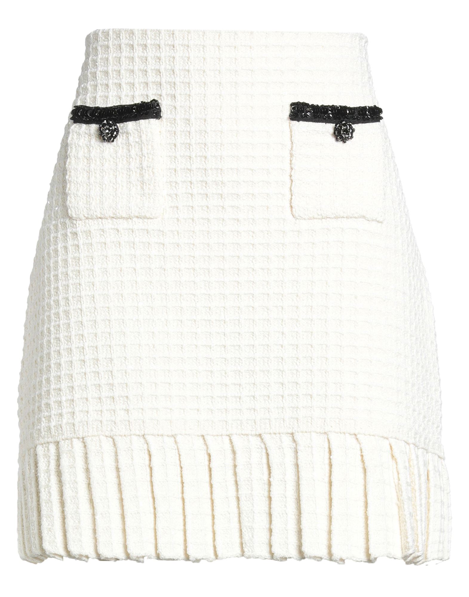 SELF-PORTRAIT Minirock Damen Weiß von SELF-PORTRAIT