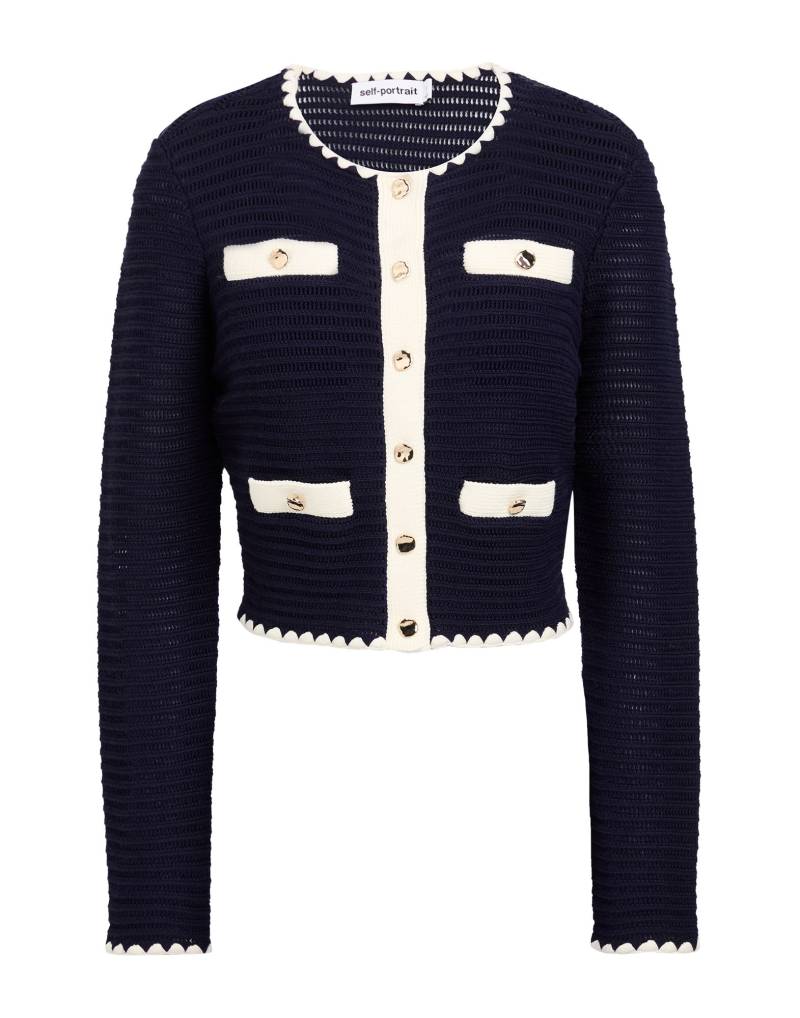 SELF-PORTRAIT Strickjacke Damen Nachtblau von SELF-PORTRAIT