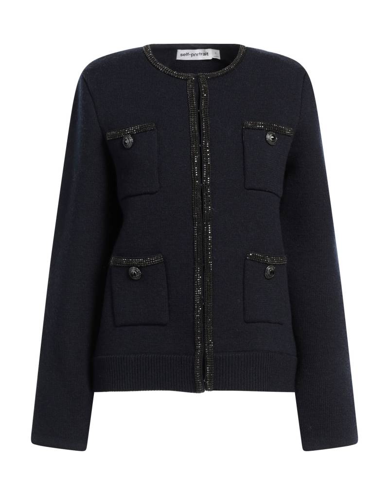 SELF-PORTRAIT Strickjacke Damen Nachtblau von SELF-PORTRAIT