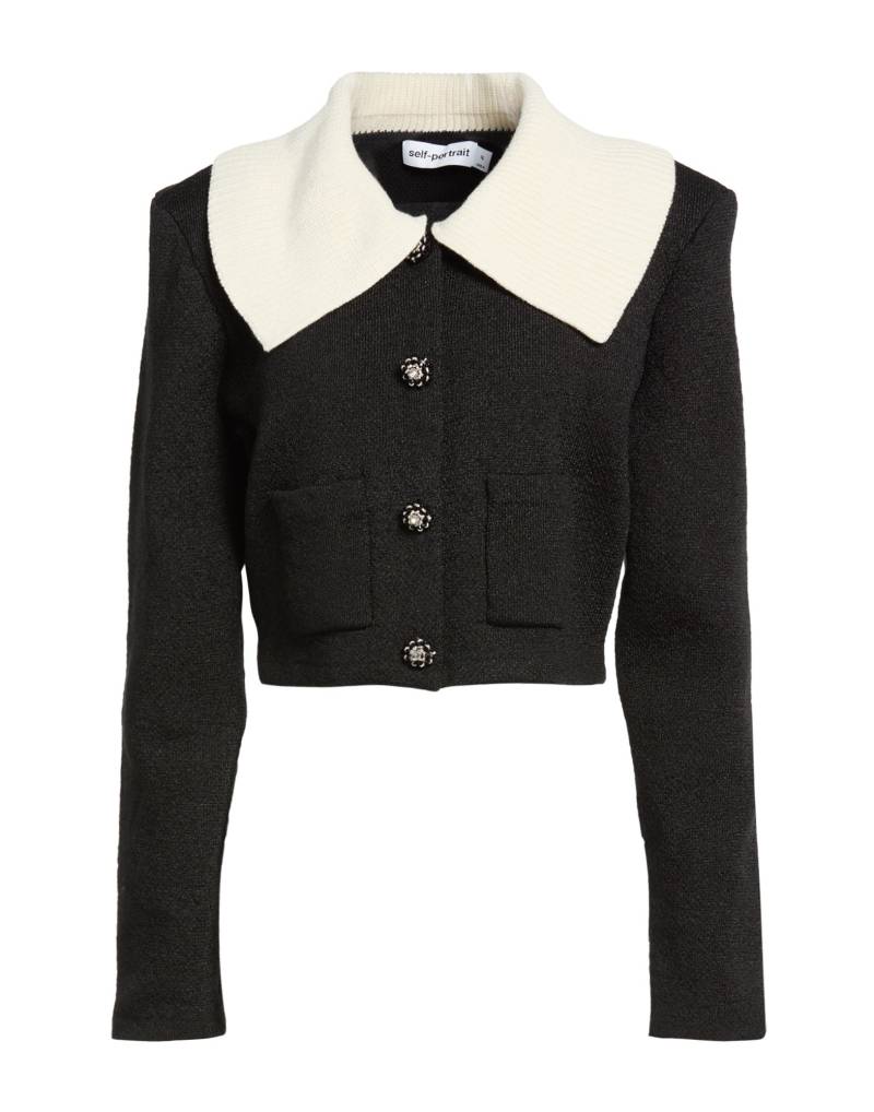 SELF-PORTRAIT Strickjacke Damen Schwarz von SELF-PORTRAIT
