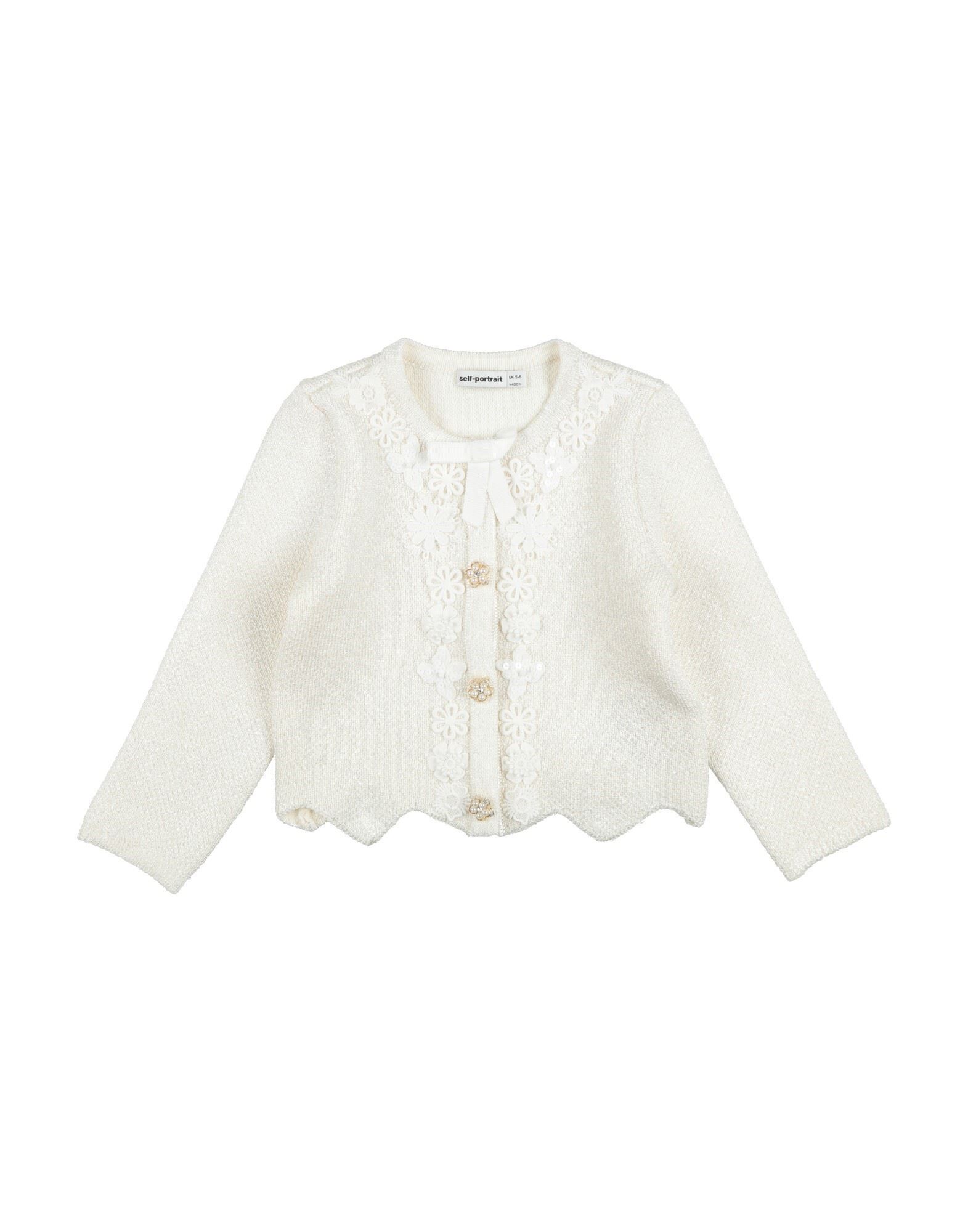 SELF-PORTRAIT Strickjacke Kinder Elfenbein SELF-PORTRAIT Strickjacke Kinder Elfenbein von SELF-PORTRAIT