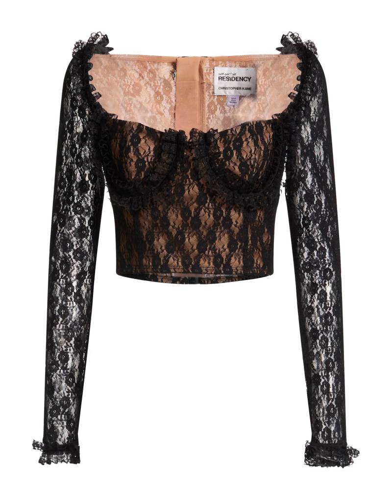 SELF-PORTRAIT Top Damen Schwarz von SELF-PORTRAIT