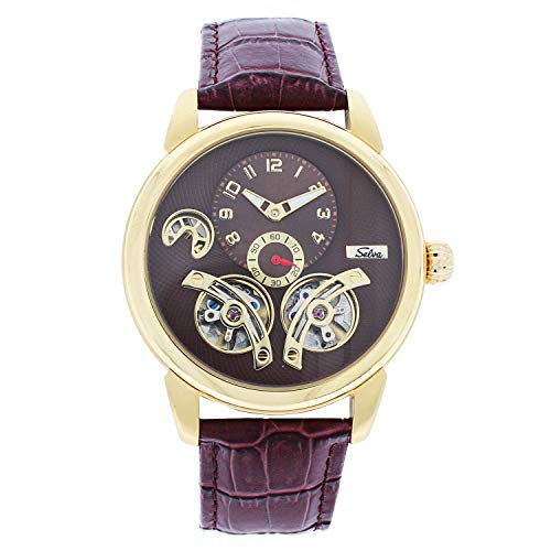 SELVA Herren-Armbanduhr ‚Garcia‘ – Gold-Braun – Automatik – Edelstahl – IP-vergoldet – Gehäuse-Ø: 44 mm – Geliefert Geschenkbox SELVA Herren-Armbanduhr ‚Garcia‘ – Gold-Braun – Automatik – Edelstahl – IP-vergoldet – Gehäuse-Ø: 44 mm – Geliefert Geschenkbox von SELVA