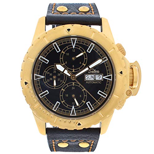 SELVA Herren-Armbanduhr ‚Vasco‘ – Automatik – Geschützte Krone – Drehbare Lünette – Geliefert Geschenkbox SELVA Herren-Armbanduhr ‚Vasco‘ – Automatik – Geschützte Krone – Drehbare Lünette – Geliefert Geschenkbox von SELVA