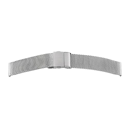 SELVA Quick-Release Milanaise Metallband, Uhrenarmband, Ersatzband, für einen schnellen und einfachen Bandwechsel, aus Edelstahl, Draht-Stärke: 0,8 mm, Größe:20 mm SELVA Quick-Release Milanaise Metallband, Uhrenarmband, Ersatzband, für einen schnellen und einfachen Bandwechsel, aus Edelstahl, Draht-Stärke: 0,8 mm, Größe:20 mm von SELVA