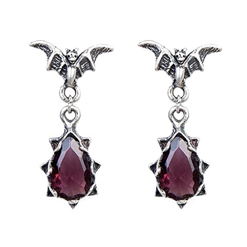 1 Paar Gothic Vintage Bat Zirkon Kristallohrringe Metall All Ohrringe Einfache Hip Hop Ohrringe Für Damen Geeignet 1 Paar Gothic Vintage Bat Zirkon Kristallohrringe Metall All Ohrringe Einfache Hip Hop Ohrringe Für Damen Geeignet von SELVFZ