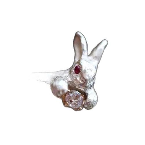 1. Kaninchen Inspirierte Stapelbare Ringe Mit Funkelnden Kristallen Trendy Schmuck Frauen Und Mädchen Benutzerfreundliche Gemischte Materialringe 1. Kaninchen Inspirierte Stapelbare Ringe Mit Funkelnden Kristallen Trendy Schmuck Frauen Und Mädchen Benutzerfreundliche Gemischte Materialringe von SELVFZ