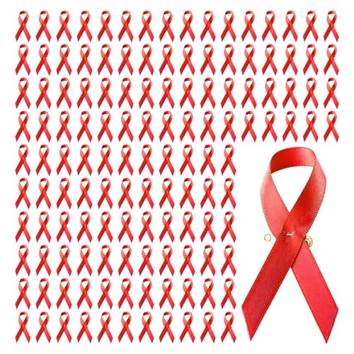 100pcs Sicherheitsbewusstsein Öffentlich Wohlfahrtsband Brosche Stifte Brustkrebserkrankungen Revers Abzeichen Schmuck Geschenk Für Frauen Und Mädchen von SELVFZ