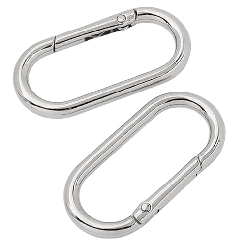 2 Stücke Metall Oval Ringe Schnallen Federschlüssel Ringe Federschlüsselränke Schnallen Bag Accessoires Für Geldbeutel Handtasche Gurt von SELVFZ