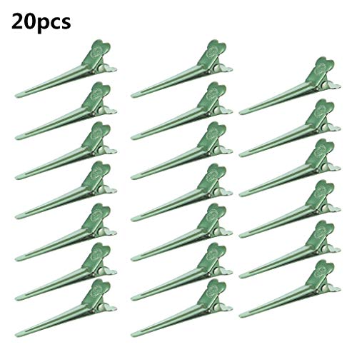 20pcs Salon Dividing Duck Bill Clips Mehrfarbige Metall Friseur Abschnitte Nicht Schlupf Haarstifte Mit von SELVFZ
