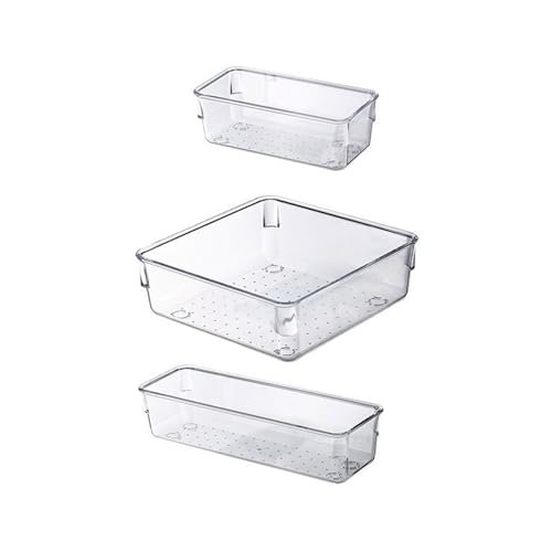 3pcs Robuste Schmuck Veranstalter Setzen Stilvolle Schmuck Und Kosmetikorganisatoren Schubladenhalter Für Frauen Und Sammler von SELVFZ