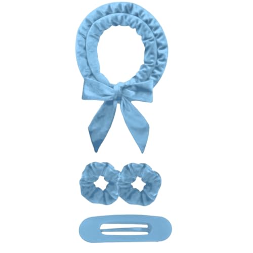 4pcs Hitzfreie Stoff Haare Curlers Set Sich Sicher Über Nacht Lockenlösung Für Leuchtende Frisur Tragbare Stylingzubehör Hitzeloser Lockenstange von SELVFZ