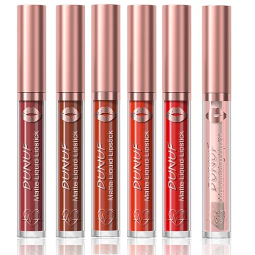 6pcs Mattlippenstift Set Wasserdicht Lang Anhaltend Hochpigmenttäglich Für Unterschiedliche Hautton Und Gelegenheit Frauen Lippenstift von SELVFZ