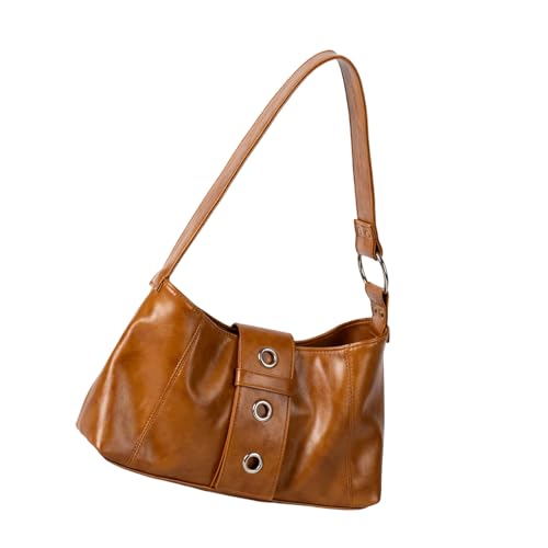 Aufsichtsfanger Top Unterarm Geldbörse Ergonomisches Design Secure Metal Hardware Arbeit Pendlertasche Moderner Retro Achselbeutel Mit Metalldetails von SELVFZ
